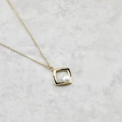 Collier Perles En Or 10K