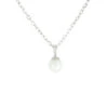 Collier Petite Perle En Argent Sterling