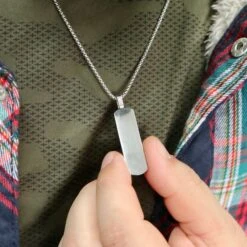 Collier Plaque En Acier -Mathieu Blan Chard Soldes collier plaque en acier mathieu blanchard colliers mathieu blanchard 39695245607160