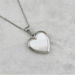 Collier Porte-photos Coeur En Acier