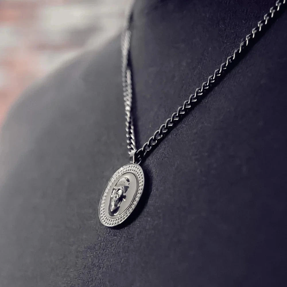 Collier Vulcan en acier Collier Vulcan En Acier -Mathieu Blan Chard Soldes collier vulcan en acier skeletonhd collier tete de mort vulcan en acier inox pour homme mathieu blanchard mathieu blanchard joaillerie 1170887100