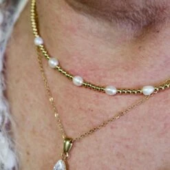 Collier Zéphyr En Acier Et Perles -Mathieu Blan Chard Soldes collier zephyr en acier et perles mathieu blanchard pendants mathieu blanchard 40713494200568