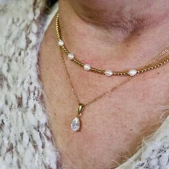 Collier Zéphyr En Acier Et Perles -Mathieu Blan Chard Soldes collier zephyr en acier et perles mathieu blanchard pendants mathieu blanchard 40713494233336