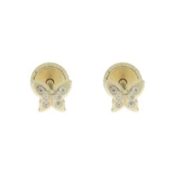 Boucles D'oreilles Papillons En Or 10K