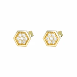 Boucles D'oreilles Rayon De Miel En Or Jaune, Blanc Ou Rose 10K -Mathieu Blan Chard Soldes dore boucles d oreilles rayon de miel cz sur or jaune blanc ou rose 10k 20990386962599