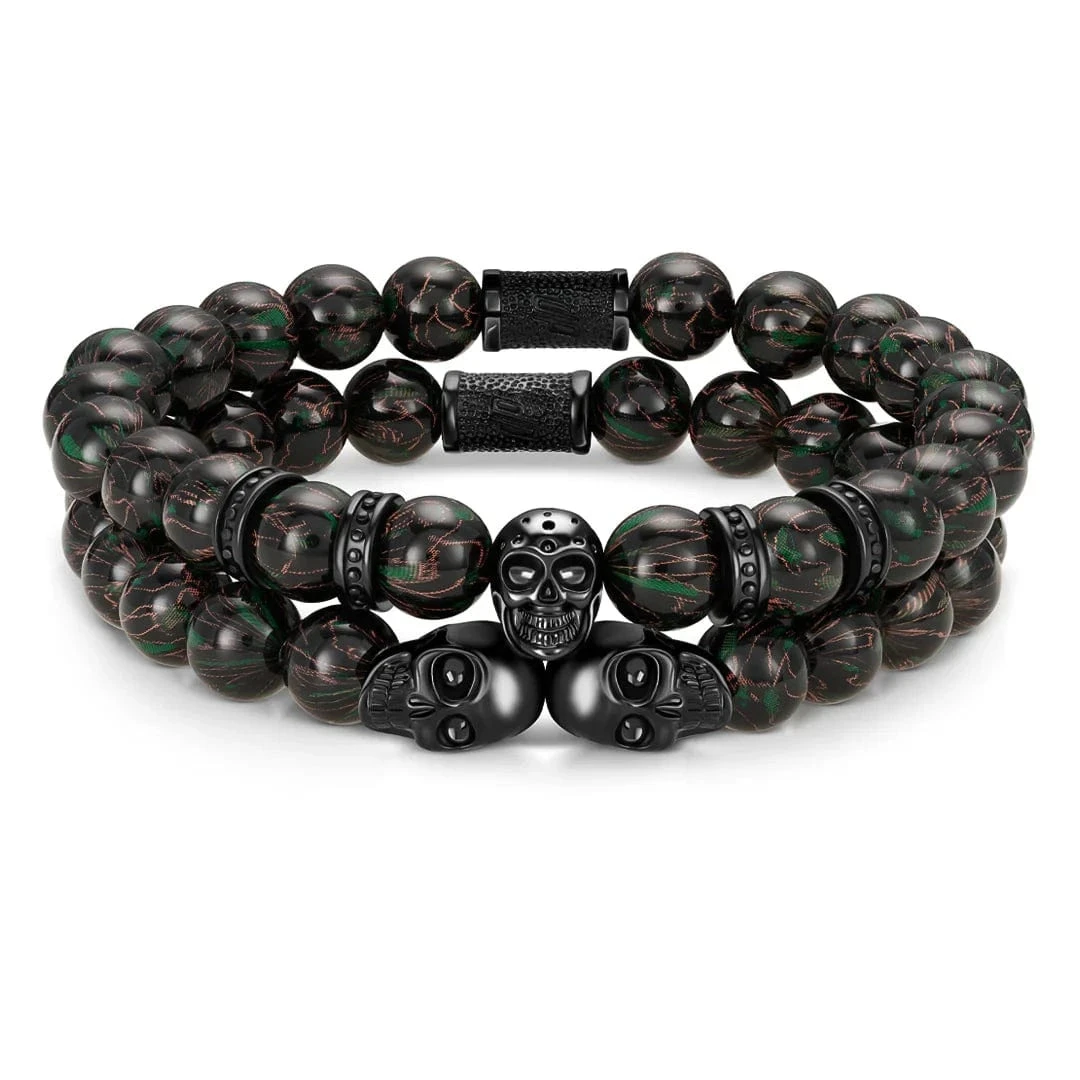 Duo de bracelets Dark Force Duo De Bracelets Dark Force -Mathieu Blan Chard Soldes duo de bracelets dark force skeletonhd duo de bracelets desert storm style militaire par skeletonhd mathieu blanchard joaillerie 1170887043