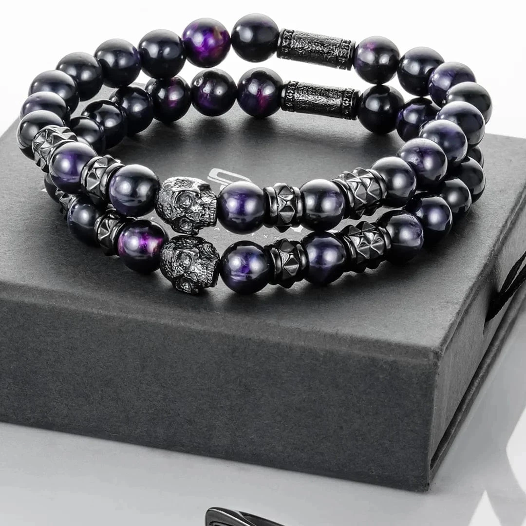 Duo de bracelets Dark Purple Duo De Bracelets Dark Purple -Mathieu Blan Chard Soldes duo de bracelets dark purple skeletonhd duo de bracelets specter skeletonhd mathieu blanchard mathieu blanchard joaillerie 1170887031