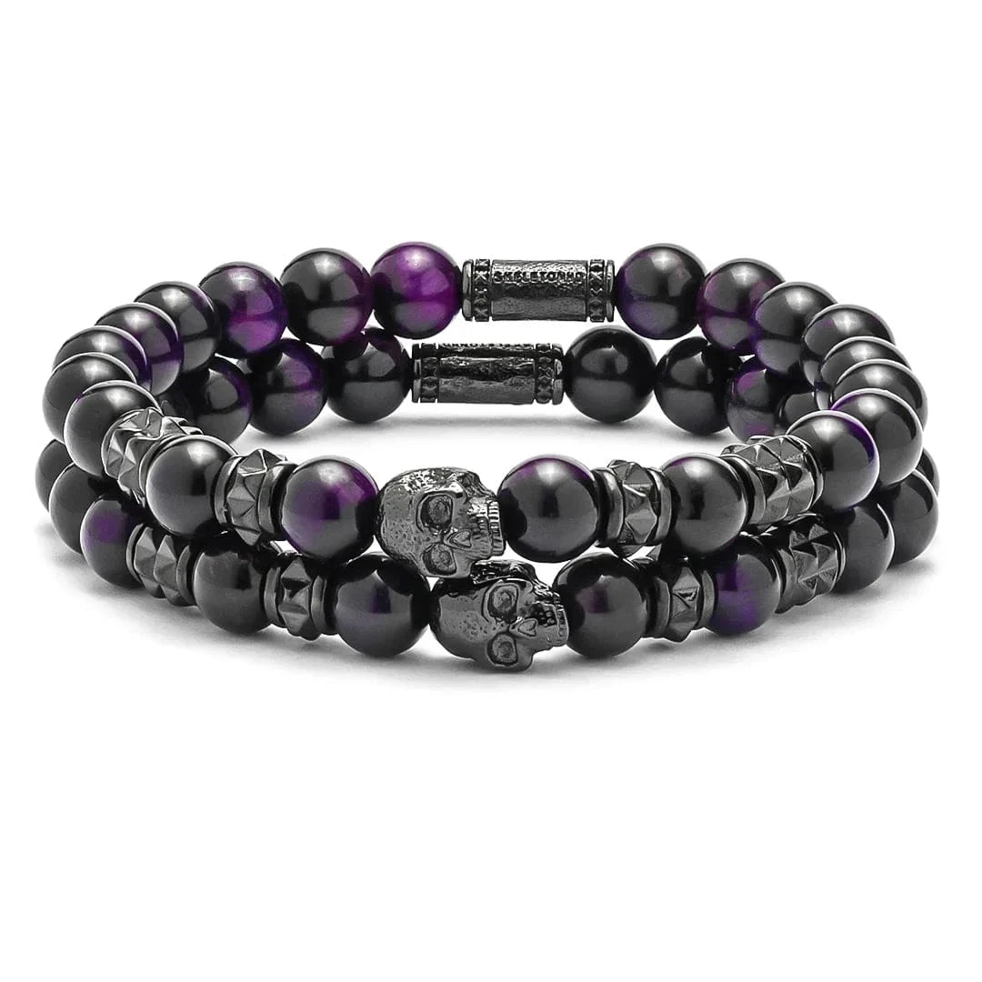 Duo de bracelets Dark Purple Duo De Bracelets Dark Purple -Mathieu Blan Chard Soldes duo de bracelets dark purple skeletonhd duo de bracelets specter skeletonhd mathieu blanchard mathieu blanchard joaillerie 1170887038