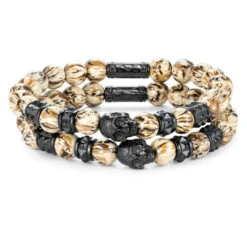 Duo De Bracelets Desert Storm -Mathieu Blan Chard Soldes duo de bracelets desert storm skeletonhd duo de bracelets desert storm style militaire par skeletonhd mathieu blanchard joaillerie 1170887048