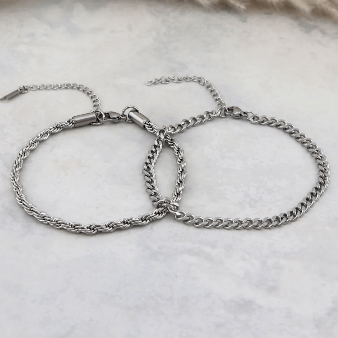 Duo de bracelets Torsade & Gourmette en acier Duo De Bracelets Torsade & Gourmette En Acier -Mathieu Blan Chard Soldes duo de bracelets torsade gourmette en acier mathieu blanchard pdum14278s duo de bracelets torsade gourmette 4 5mm en acier inox mathieu blanchard mathieu blanchard joaillerie 1170887140