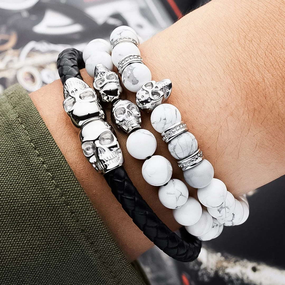 Duo de bracelets Valhalla Duo De Bracelets Valhalla -Mathieu Blan Chard Soldes duo de bracelets valhalla skeletonhd bracelets mathieu blanchard 39229309419768