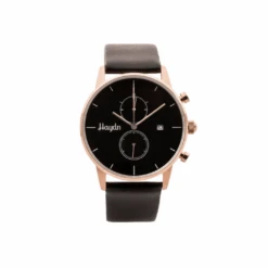 Montre Chrono Milly En Cuir Noir -Mathieu Blan Chard Soldes haydn montre chrono milly en cuir noir 20991681757351