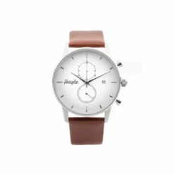 Montre Chrono William En Cuir Tan -Mathieu Blan Chard Soldes haydn montre chrono william en cuir tan 20991676154023