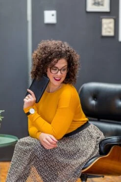 Portefeuille Mya En Cuir Noir