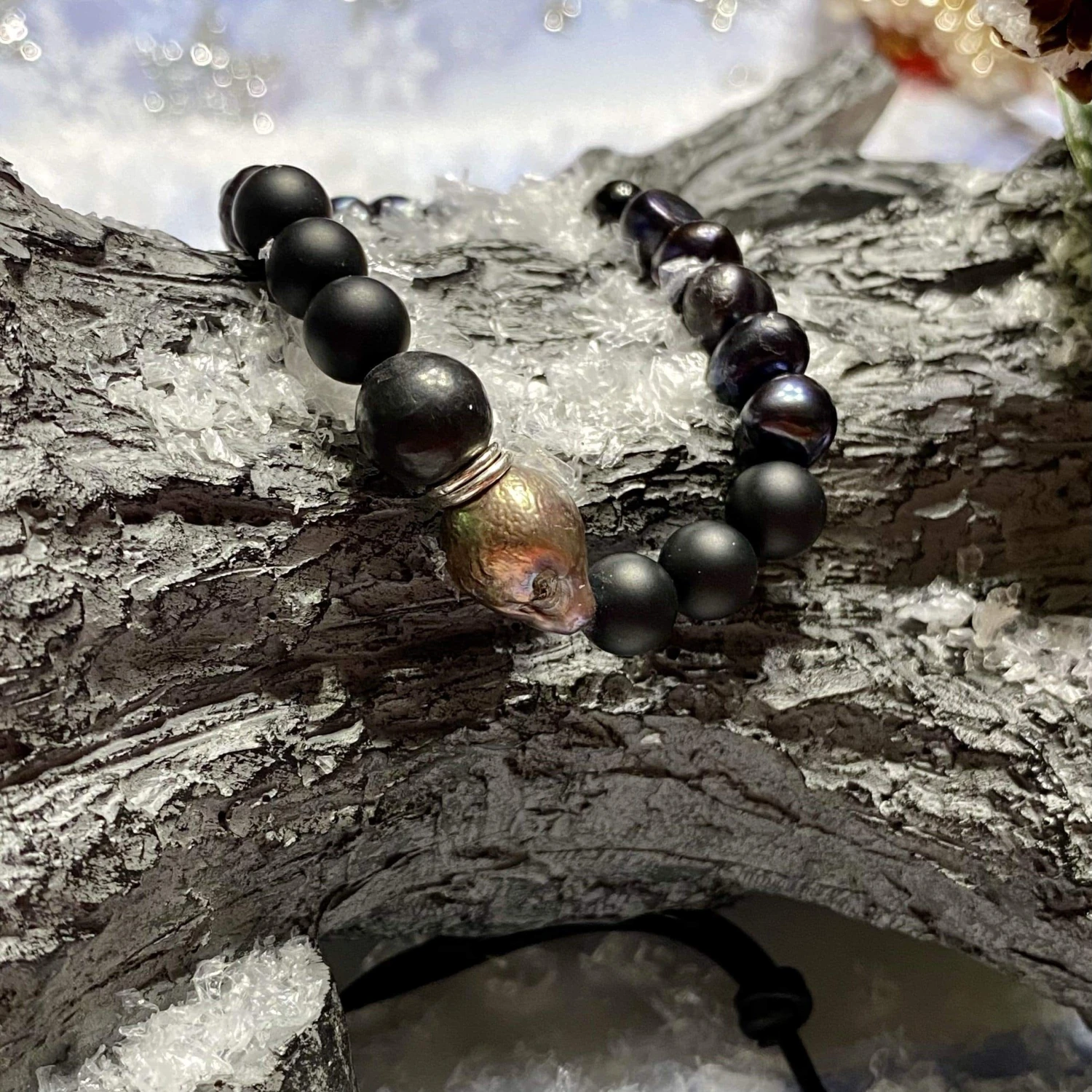 Bracelet de perles, terre cuite, jaspe, onyx et argent sterling Bracelet De Perles, Terre Cuite, Jaspe, Onyx Et Argent Sterling -Mathieu Blan Chard Soldes mathieu blanchard 7 pouces bracelet de perles terre cuite jaspes onyx et argent 925 21113335611559