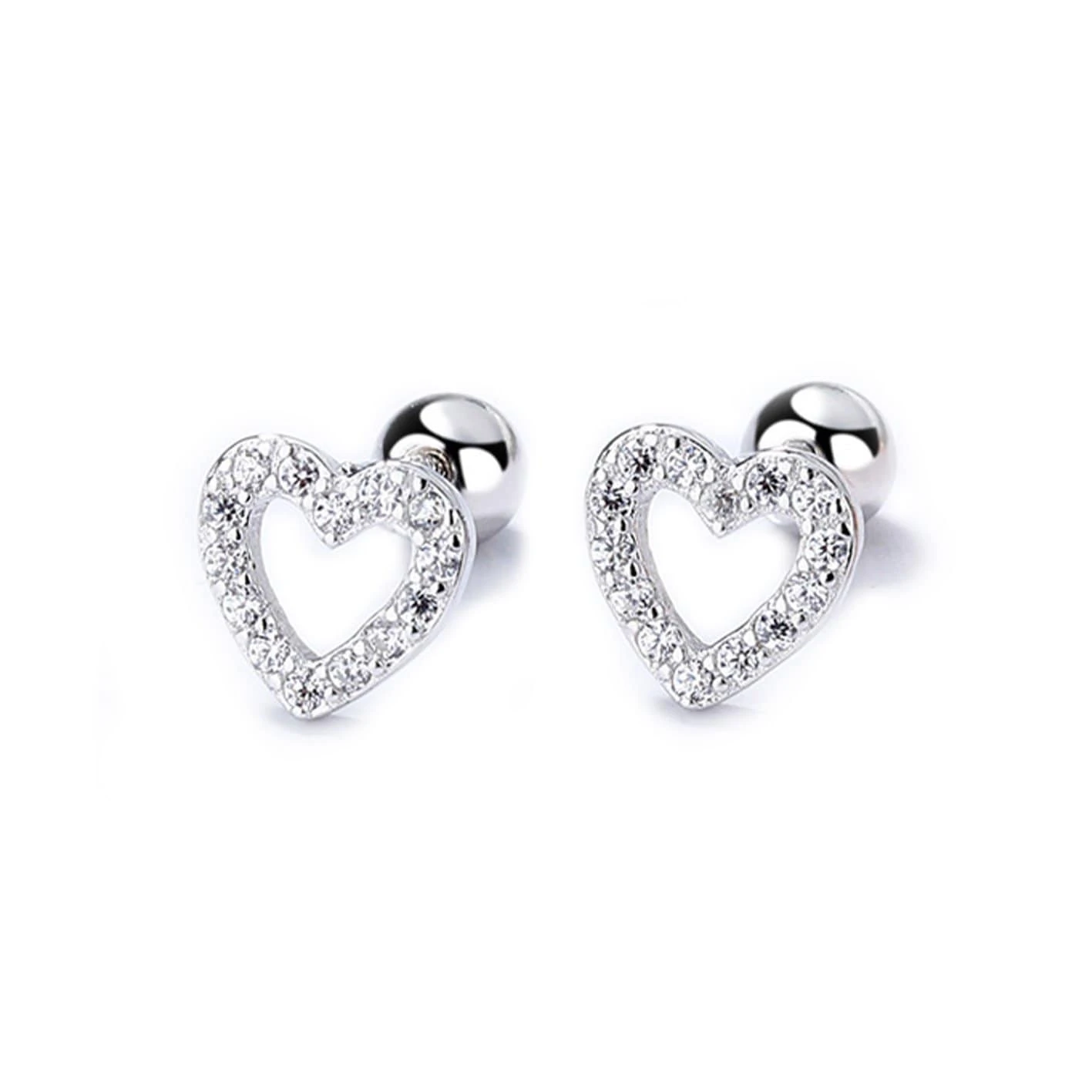 Boucles d'oreilles Coeurs en argent sterling Boucles D'oreilles Coeurs En Argent Sterling -Mathieu Blan Chard Soldes mathieu blanchard argent boucles d oreilles coeurs en argent sterling 31175131136167
