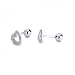 Boucles D'oreilles Coeurs En Argent Sterling 7 Boucles D'oreilles Coeurs En Argent Sterling -Mathieu Blan Chard Soldes mathieu blanchard argent boucles d oreilles coeurs en argent sterling 31175185203367