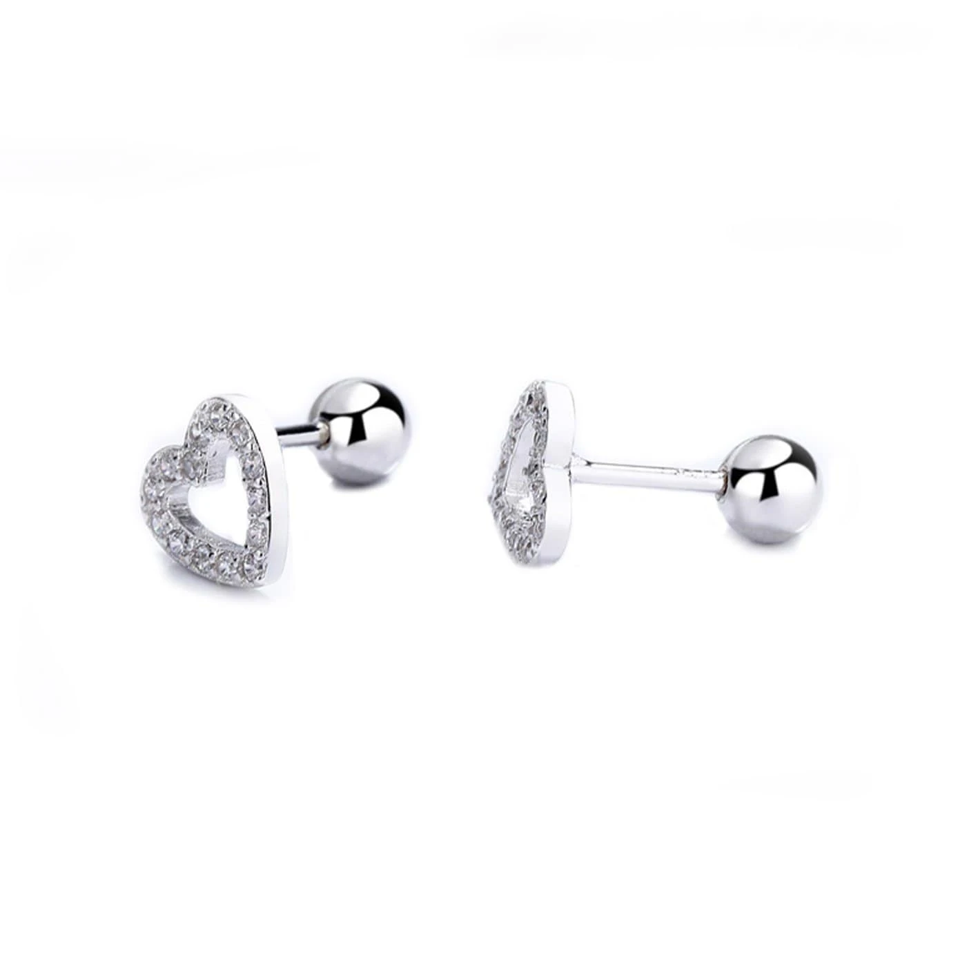 Boucles d'oreilles Coeurs en argent sterling Boucles D'oreilles Coeurs En Argent Sterling -Mathieu Blan Chard Soldes mathieu blanchard argent boucles d oreilles coeurs en argent sterling 31175185203367
