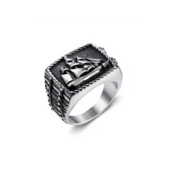 Bague Bateau En Acier -Mathieu Blan Chard Soldes mathieu blanchard bague bague bateau en acier 30031468658855