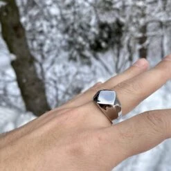 Bague La Corsé En Acier -Mathieu Blan Chard Soldes mathieu blanchard bague bague la corse en acier 22998207004839