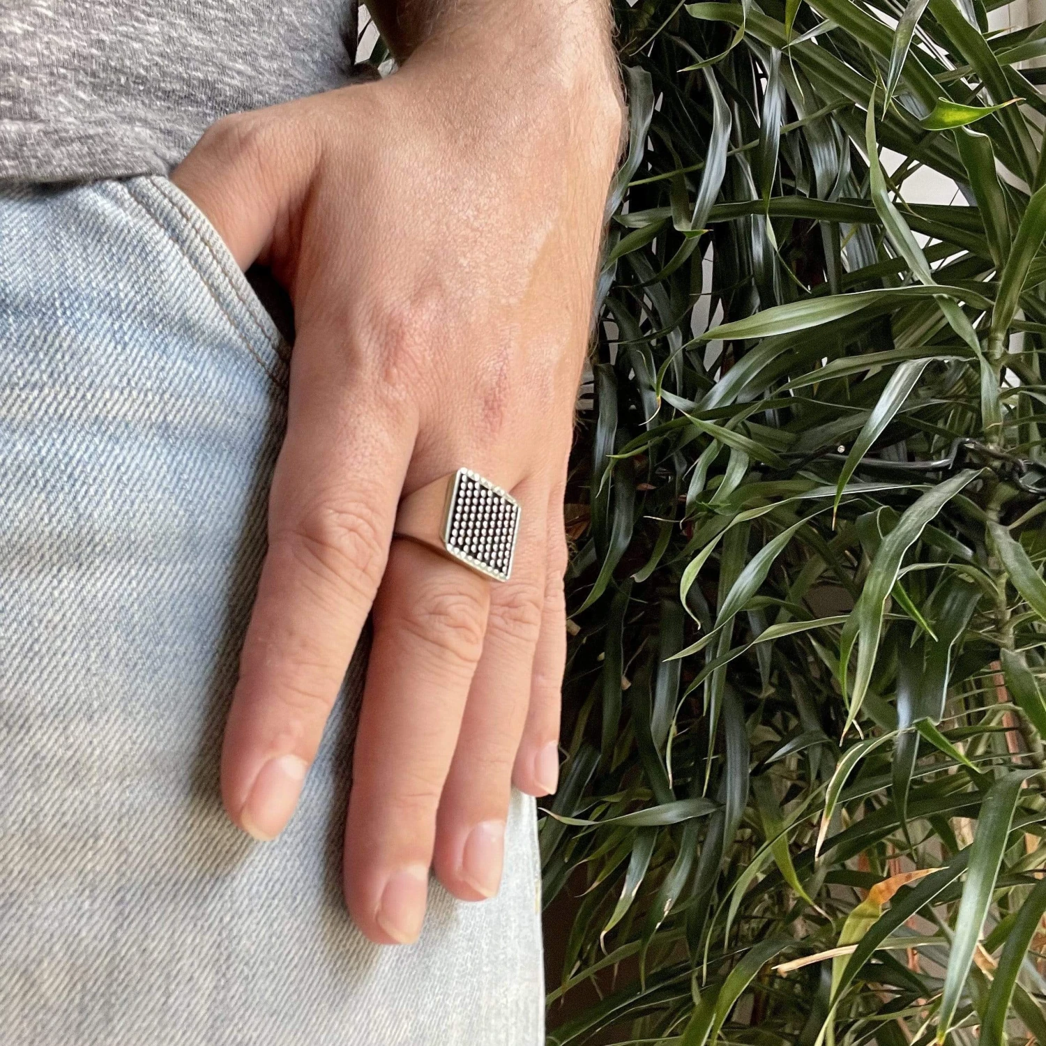 Bague La force en acier Bague La Force En Acier -Mathieu Blan Chard Soldes mathieu blanchard bague bague la force en acier 36303606153464