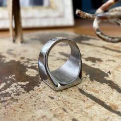 Bague La Force En Acier 5 Bague La Force En Acier -Mathieu Blan Chard Soldes mathieu blanchard bague bague la force en acier 36307687571704