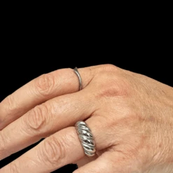 Devant -Mathieu Blan Chard Soldes mathieu blanchard bagues bague croissant en acier 38325189574904