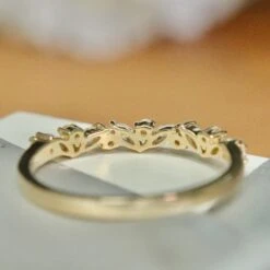 Bague Semi-éternité Marquise En Or 10K Et Moissanites 5 Bague Semi-éternité Marquise En Or 10K Et Moissanites -Mathieu Blan Chard Soldes mathieu blanchard bagues bague semi eternite marquise en or 10k et moissanites 39025955995896