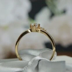 Bague Solitaire En Or 10K Et Moissanites -Mathieu Blan Chard Soldes mathieu blanchard bagues bague solitaire en or 10k et moissanites 39015252525304