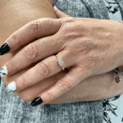 Bague Solitaire Nuage En Or 10K Et Moissanites -Mathieu Blan Chard Soldes mathieu blanchard bagues bague solitaire nuage en or 10k et moissanites 38323539902712