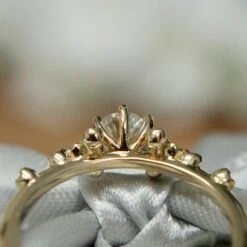 Bague Solitaire Nuage En Or 10K Et Moissanites -Mathieu Blan Chard Soldes mathieu blanchard bagues bague solitaire nuage en or 10k et moissanites 39015155990776