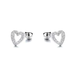 Boucles D'oreilles Coeurs En Argent Sterling 6 Boucles D'oreilles Coeurs En Argent Sterling -Mathieu Blan Chard Soldes mathieu blanchard boucles d oreilles argent boucles d oreilles coeurs en argent sterling 37509851906296