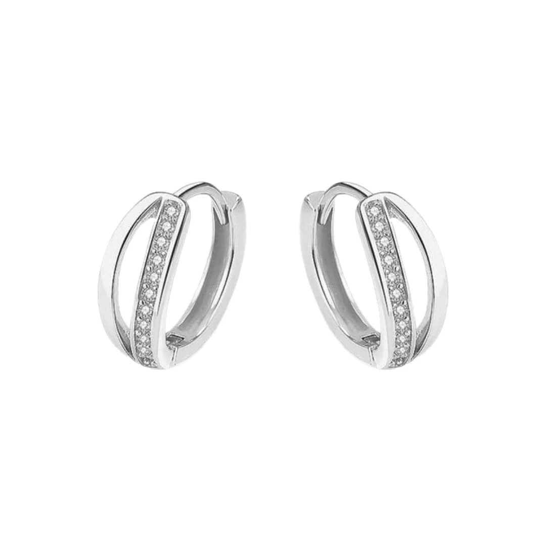 Boucles d'oreilles Huggies Double Rang en argent sterling Boucles D'oreilles Huggies Double Rang En Argent Sterling -Mathieu Blan Chard Soldes mathieu blanchard boucles d oreilles argent boucles d oreilles huggies double rang en argent sterling 38075941781752