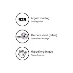 Boucles D'oreilles Perles En Argent Sterling -Mathieu Blan Chard Soldes mathieu blanchard boucles d oreilles boucles d oreilles perles en argent sterling 38090065805560