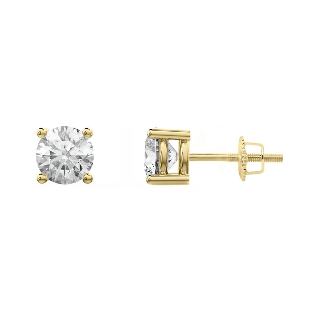 Boucles d'oreilles Classiques en or jaune ou blanc 10K et moissanites Boucles D'oreilles Classiques En Or Jaune Ou Blanc 10K Et Moissanites -Mathieu Blan Chard Soldes mathieu blanchard boucles d oreilles dore or 10k 4 mm boucles d oreilles classiques en or jaune ou blanc 10k et moissanites 38361650168056