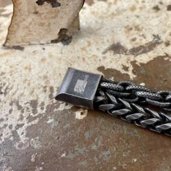 Bracelet Le Robuste Double En Acier -Mathieu Blan Chard Soldes mathieu blanchard bracelet bracelet le robuste double en acier 30756781162663