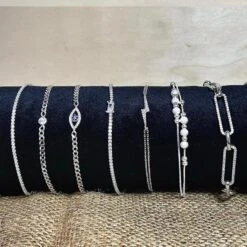 Bracelet Chaîne Scintillante En Argent Sterling -Mathieu Blan Chard Soldes mathieu blanchard bracelets bracelet chaine scintillante en argent sterling 36775670382840