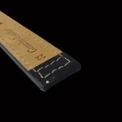 Bracelet De Montre En Cuir Noir - Attache Rapide -Mathieu Blan Chard Soldes mathieu blanchard bracelets de montre bracelet de montre en cuir noir attache rapide 38095708750072