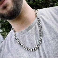 Chaîne Figaro La Force En Acier 8 Chaîne Figaro La Force En Acier -Mathieu Blan Chard Soldes mathieu blanchard chaine argent 11 mm 20 pouces option 2 chaine figaro la force en acier 39143347093752