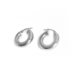 Boucles D'oreilles Minimalistes En Argent Sterling