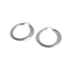Boucles D'oreilles Minimalistes En Argent Sterling 5 Boucles D'oreilles Minimalistes En Argent Sterling -Mathieu Blan Chard Soldes mathieu blanchard chaine argent 40 mm boucles d oreilles anneaux 20 ou 40mm minimalistes en argent sterling 30791172685991