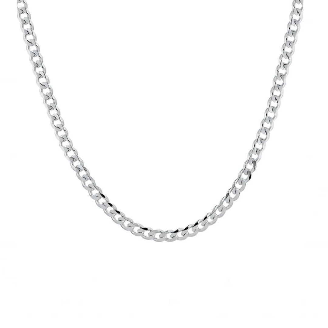 Chaîne Gourmette en acier Chaîne Gourmette En Acier -Mathieu Blan Chard Soldes mathieu blanchard chaine argent 5 mm 8 5 pouces chaine gourmette 10mm la force en acier 39123020906744