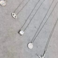 Collier Scintillant Evil Eye En Argent Sterling -Mathieu Blan Chard Soldes mathieu blanchard chaine argent collier scintillant evil eye en argent sterling 36347873853688