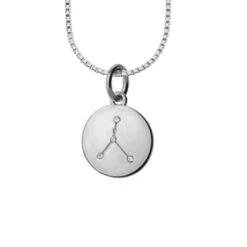 Collier Constellation Zodiaque En Argent Sterling -Mathieu Blan Chard Soldes mathieu blanchard chaine cancer 22 juin au 23 juillet collier constellation zodiaque en argent sterling 37481459187960