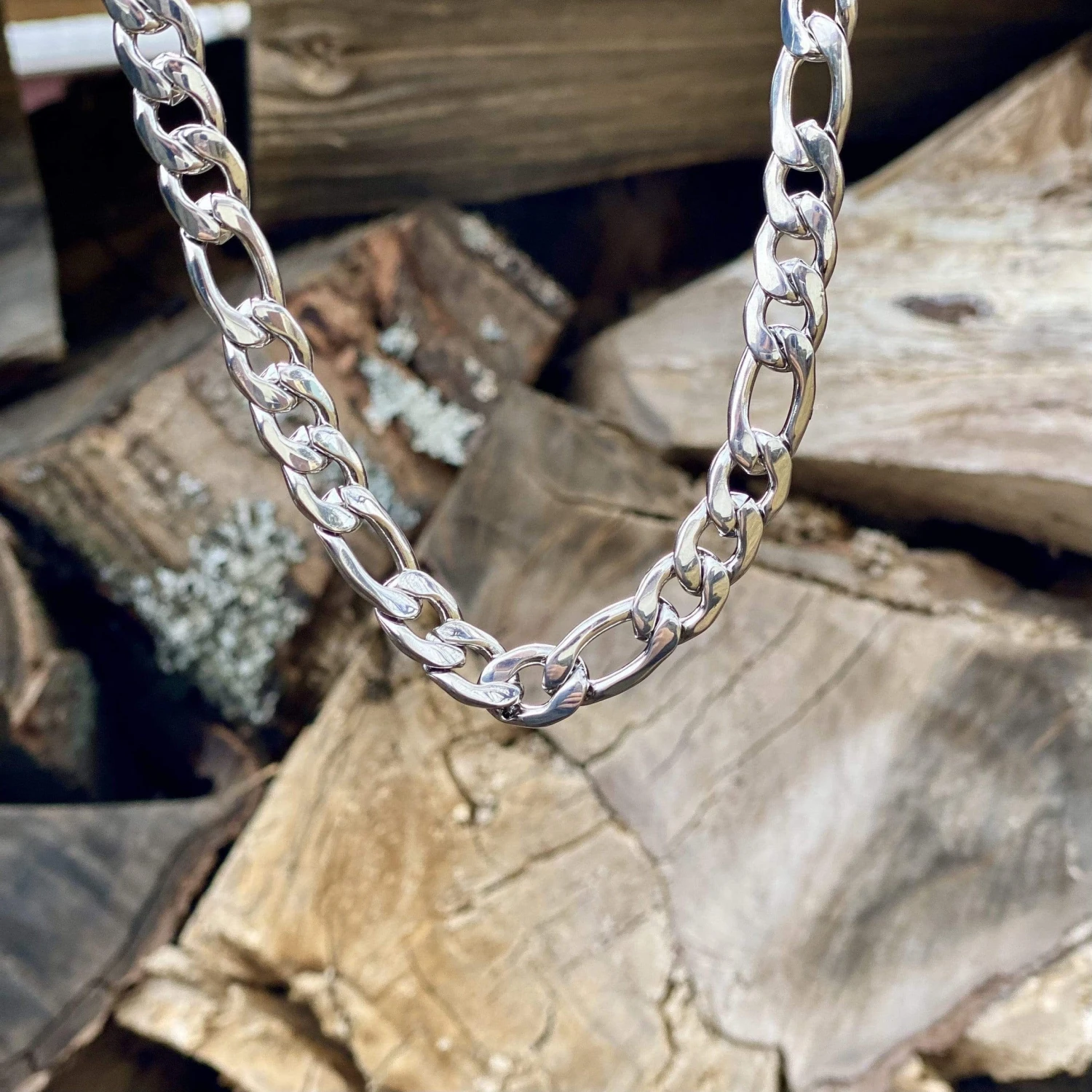 Chaîne Figaro La Force en acier Chaîne Figaro La Force En Acier -Mathieu Blan Chard Soldes mathieu blanchard chaine chaine figaro 8mm la force en acier 39120017981688