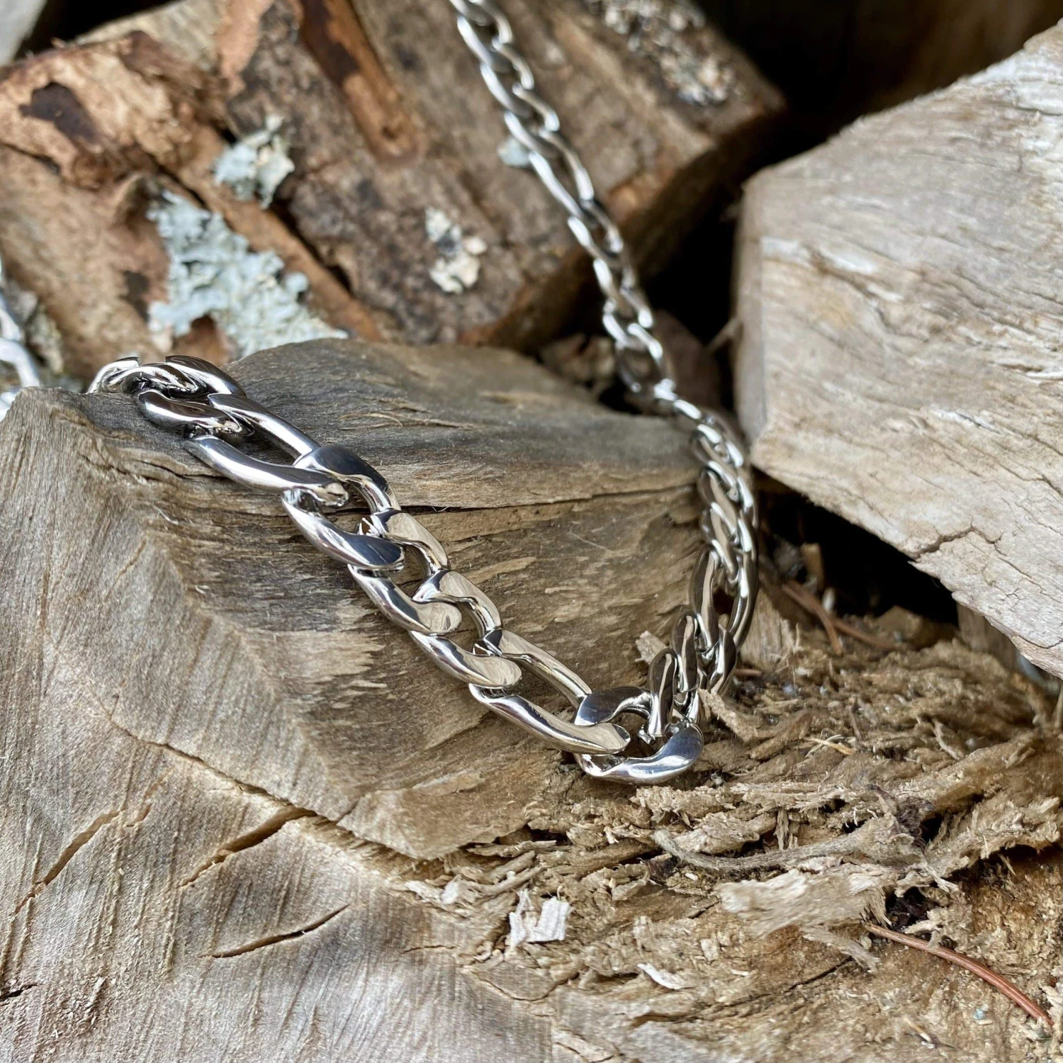 Chaîne Figaro La Force en acier Chaîne Figaro La Force En Acier -Mathieu Blan Chard Soldes mathieu blanchard chaine chaine figaro 8mm la force en acier 39120018079992