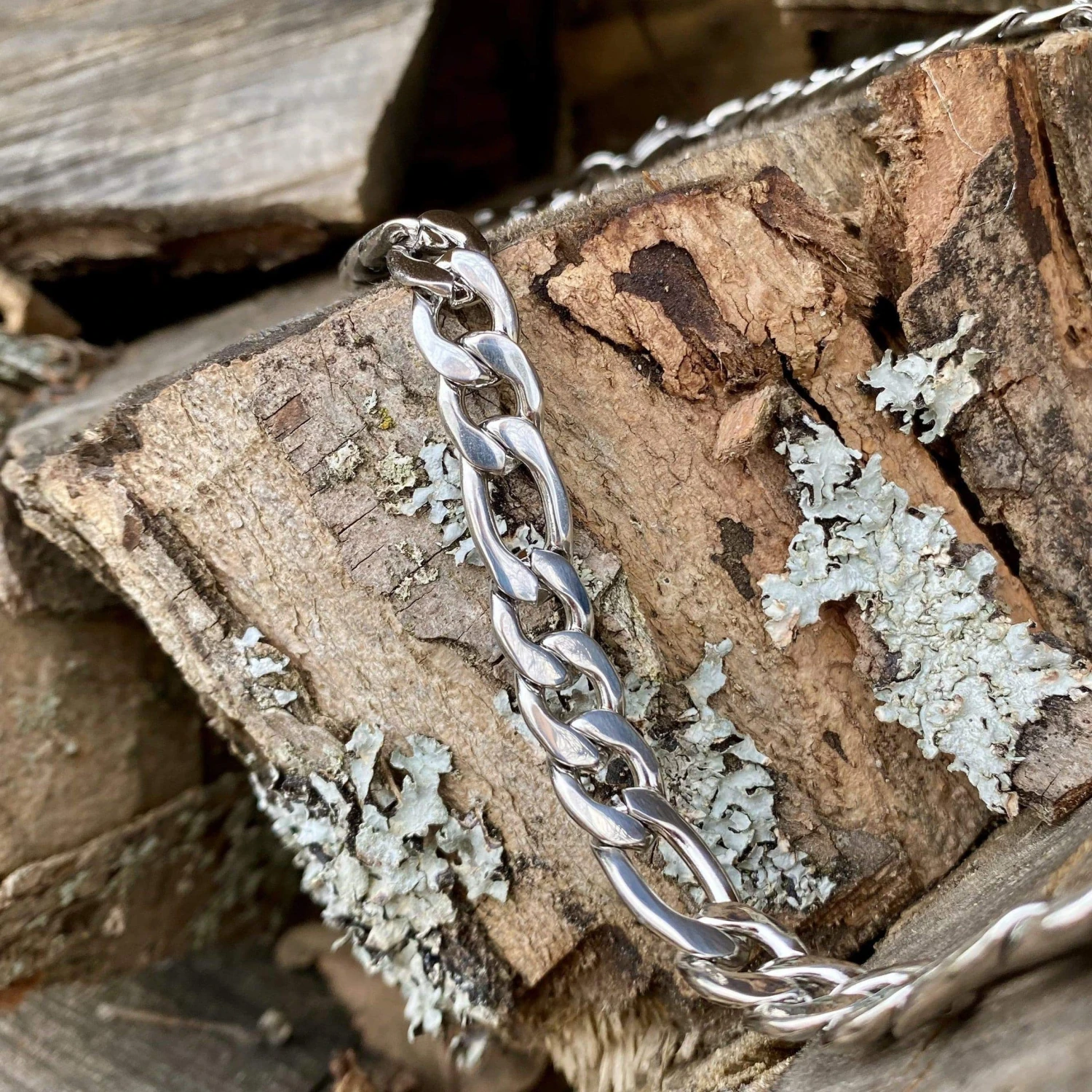 Chaîne Figaro La Force en acier Chaîne Figaro La Force En Acier -Mathieu Blan Chard Soldes mathieu blanchard chaine chaine figaro 8mm la force en acier 39120018178296