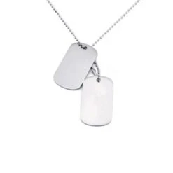 Collier Plaques Militaires La Force En Acier