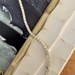 Collier Chaîne Et Tennis En Argent Sterling -Mathieu Blan Chard Soldes mathieu blanchard collier chaine et tennis cz en argent sterling 30204162048167