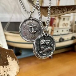 Collier Profondeur Marin En Acier -Mathieu Blan Chard Soldes mathieu blanchard collier collier profondeur marin en acier 30756254941351